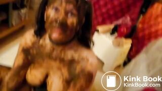 Shit covered slut wife as living toilet for her husband, ScatKings.com Scat Porn 5 ScatKings.com Scat Porn